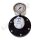 Reinstgasdruckminderer 50 bar - ca. 0,01 bis 0,1 bar regelbar - 1-stufig - IN / OUT NPT 1/4" IG - 6 Port - Eingang Rechts - 0,5 m³/h - EPDM - Edelstahl 6.0 - Rotarex S 20-0,1