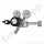Flaschendruckminderer Sauerstoff/Synthetische Luft 200 bar 2-stufig bis 10 bar regelbar - Anschluss G3/4" DIN 477-1 Nr.9 - Ausgang Absperrventil mit 1/8" KRV  - Messing verchromt 6.0 - GCE Druva CPLH0DJ