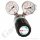 Leitungsdruckminderer bis 100 bar regelbar - Eingang max. 200 bar Links - 1-stufig - IN / OUT 1/4" NPT IG - 6 Port - mit Sicherheitsüberdruckventil - Messing verchromt 6.0 - GCE Druva LPLH0SJ