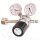 Flaschendruckminderer Helium 200 bar 1-stufig bis 100 bar regelbar - Eingang - Links - W21,8x1/14" DIN 477-1 Nr.6 - Ausgang 8 mm KRV - Messing verchromt 6.0 - GCE DruvaPUR CPLH0SJ