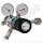 Flaschendruckminderer Helium Xenon 200 bar 2-stufig - bis 3,0 bar (a) AbsolutDruck regelbar - vakuumtauglich - Anschluss W21,8x1/14" DIN 477-1 Nr.6 - Ausgang 1/8" KRV - FKM - Edelstahl 6.0 - GCE Druva CSLAVDJ