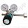 Flaschendruckminderer Helium Xenon 200 bar 2-stufig - bis 3,0 bar (a) AbsolutDruck regelbar - vakuumtauglich - Anschluss W21,8x1/14" DIN 477-1 Nr.6 - Ausgang 1/8" KRV - FKM - Edelstahl 6.0 - GCE Druva CSLAVDJ