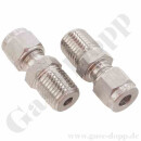 Einschraubverschraubung - RVS 1/4" x 1/8" NPT...