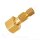 Flaschenanschluss Adapter Wasserstoff Brenngas Formiergas 200 bar DIN 477-1 Nr.1 - W21,8x1/14" LH x G 3/4" AG DIN 477- 1 Nr.9 - mehrteilig gedichtet - Messing