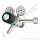 Flaschendruckminderer AFNOR E 200 bar 2-stufig bis 6,0 bar regelbar - Eingang W21,7x1,814" LH IG AFNOR E - Ausgang 8 mm Schlauchtülle - Eingang Rechts - 20 m³/h - FKM - Messing verchromt 6.0 - GCE Druva CPLH0DJ