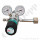 Flaschendruckminderer Helium 200 bar 2-stufig 0,2 bis 2,0 bar regelbar - Anschluss W21,8x1/14" DIN 477-1 Nr. 6 - Ausgang 1/4" KRV - 3 m³/h - FKM - Messing verchromt 6.0 - GCE Druva CPLLVDJ