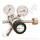 Flaschendruckminderer Sauerstoff synthetische Luft 200 bar 2-stufig bis 1,0 bar regelbar - Anschluss G 3/4" DIN 477-1 Nr.9 - Ausgang 6 mm KRV - FKM - 3 m³/h - Messing verchromt 6.0 - GCE Druva CPLLVDJ
