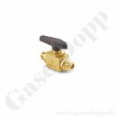 Kugelhahn 2-Wege - IN / OUT 1/4" NPT AG - max. 207...