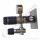 Labor Entnahmedruckminderer auf Wandplatte mit Absperrventil im Eingang + Absperr- & Regulierventil im Ausgang - 50 bar - bis 4,0 bar regelbar - Eingang 1/4" NPT IG oben - Ausgang 1/4" NPT IG unten - EPDM - Messing verchromt 6.0 - DRUVA PLCIEBCWMCP