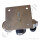 Labor Entnahmedruckminderer auf Wandplatte mit Absperrventil im Eingang + Absperr- & Regulierventil im Ausgang - 50 bar - bis 4,0 bar regelbar - Eingang 1/4" NPT IG oben - Ausgang 1/4" NPT IG unten - EPDM - Messing verchromt 6.0 - DRUVA PLCIEBCWMCP