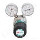 Leitungsdruckminderer bis 200 bar regelbar - Eingang max. 200 bar Links - 1-stufig - IN / OUT 1/4" NPT IG - 6 Port - ohne Sicherheitsüberdruckventil - Messing verchromt 6.0 - GCE Druva LPLH0SJ