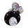 Flaschendruckminderer Wasserstoff 200 bar 2-stufig 0,01 bis 0,1 bar regelbar - Anschluss W21,8x1/14" LH DIN 477-1 Nr.1 - Ausgang 1/4" NPT IG - EPDM - Messig verchromt 6.0 - Rotarex