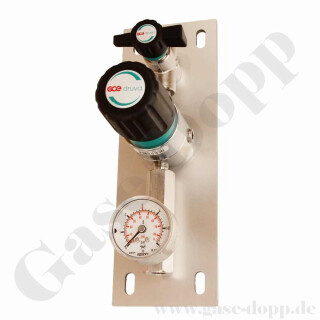 Entnahmedruckminderer - 300 bar / ca. 2,0 - 50,0 bar regelbar - IN / OUT 1/4" NPT IG - mit Abblaseventil - Edelstahl 6.0 - GCE DRUVA PSLH0FT0