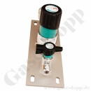 Entnahmedruckminderer - 300 bar / ca. 2,0 - 50,0 bar regelbar - IN / OUT 1/4" NPT IG - mit Abblaseventil - Edelstahl 6.0 - GCE DRUVA PSLH0FT0