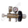 Flaschendruckminderer Stickstoff  200 bar 2-stufig 0,01 bis 0,1 bar bar regelbar - Anschluss W24,32x1/14" DIN 477-1 Nr.10 - Ausgang 1/4" NPT IG - EPDM - Messing verchromt 6.0 - Rotarex