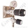 Labor Entnahmedruckminderer auf Wandplatte mit Absperr- & Regulierventil - max. 50 bar / 0,1 - 1,5 bar regelbar - Eingang 6 mm KRV oben - Ausgang 6 mm KRV unten - FKM - Messing verchromt  - GCE DRUVA PLCIVBCWMCP