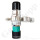 Flaschendruckminderer Wasserstoff 200 bar 2-stufig 0,3 bis 2,0 bar (a) AbsolutDruck regelbar - vakuumtauglich - Anschluss W21,8 x1/14" LH DIN 477-1 Nr.1 - Ausgang 1/8" mm KRV - FKM - 3 m³/h - Messing verchromt 6.0 - GCE Druva CPLAVDJ
