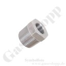 Reduzierung 1/2" NPT AG x G 1/4" IG - kurze Bauform - 400 bar - Edelstahl