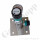 Labor Entnahmestelle auf Wandplatte mit Absperrventil im Eingang - max. 50 bar - ca. 0,2 bis 1,5 bar regelbar - Eingang 1/4" NPT IG oben - Ausgang 1/4" NPT IG unten - EPDM - Messing verchromt 6.0 - GCE DRUVA PLCMEBCWMSP