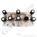 Entspannungsstation - halbautomatische Umschaltung - 300 bar - bis 14 bar regelbar - 2-stufig - 2 Eingänge 1/4" NPT IG - Ausgang 1/4" NPT IG + Absperrventil - Eigengasspülung - Induktivmanometer im Ein-+ Ausgang - FKM - Messing verchromt 6.0 - GCE DRUVA