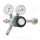 Flaschendruckminderer Argon 200 bar 1-stufig bis 28 bar regelbar - Anschluss W21,8x1/14" DIN 477-1 Nr.6 - Ausgang 1/4" SAE AG - Messing verchromt 6.0 - GCE DruvaPUR